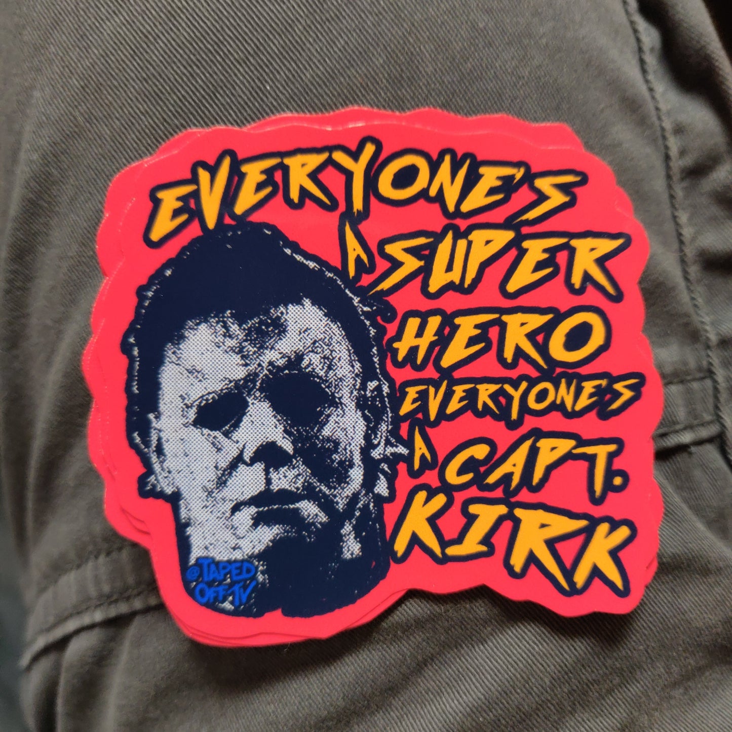 Halloween Michael 99 Captain Kirk Myers Holographic STiCKER