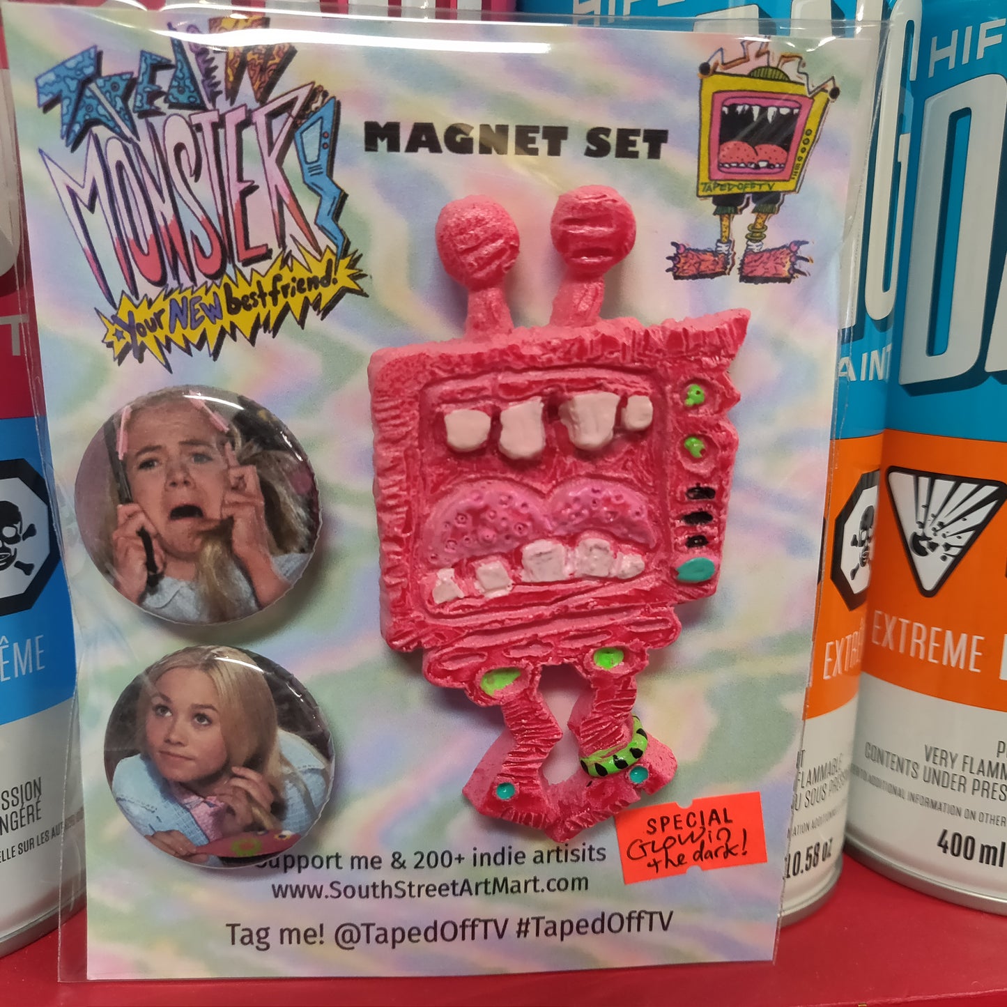 ~ Taped Off TV Monster Pals MAGNET SET ~ Series 01, Version 2.0