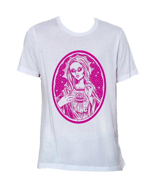 Alien Mary T- Shirt by Monique Ligons