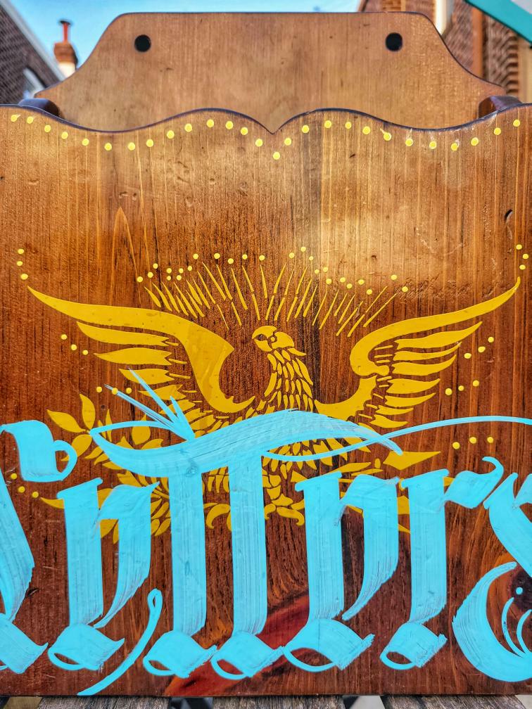 "Letters" Calligraphy Wooden LETTER BOX by Douglas Ethan