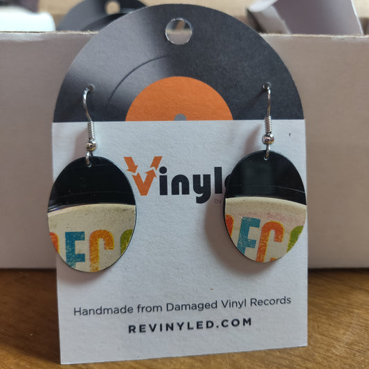 SS046 Julie Andrews Vinyl Record EARRINGS