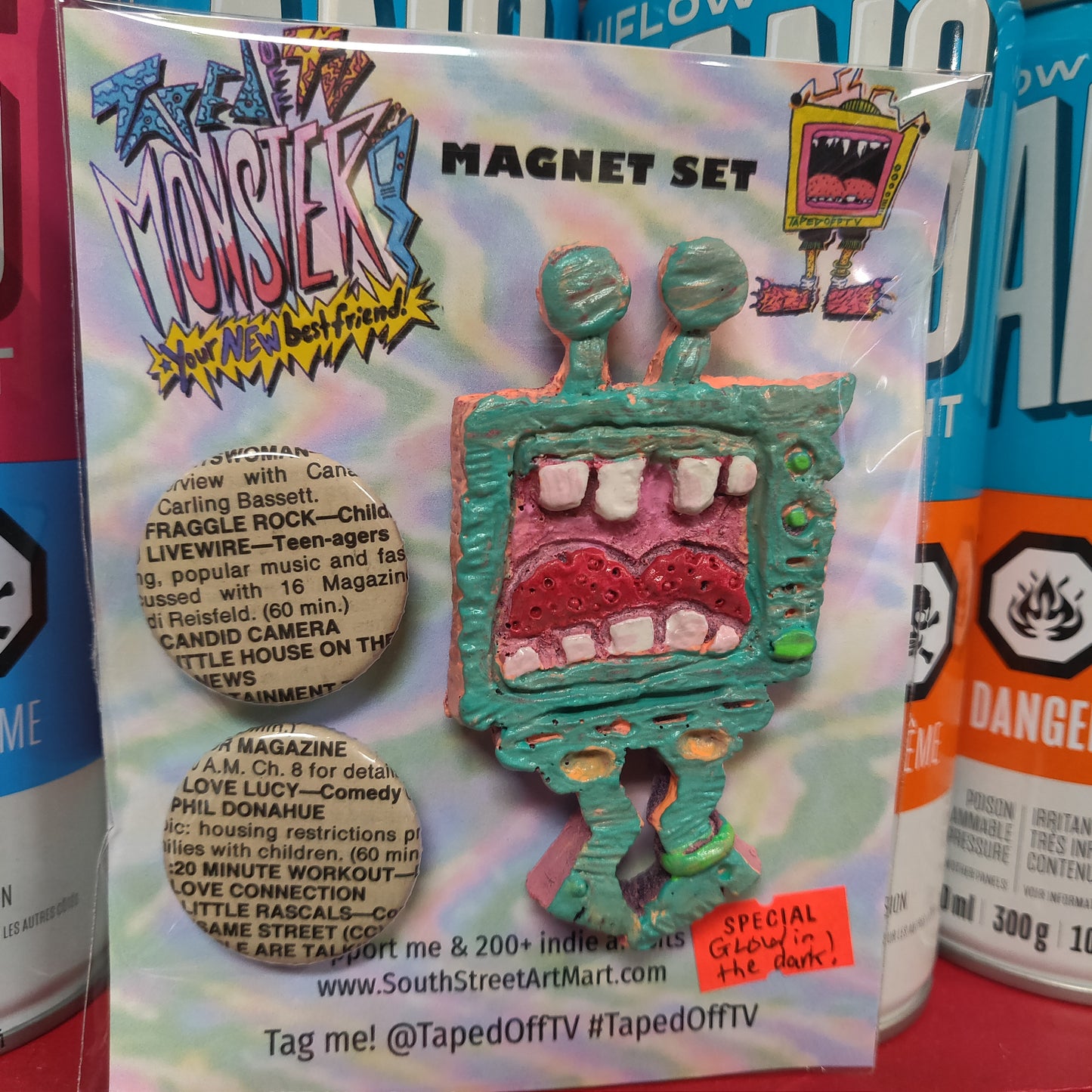 ~ Taped Off TV Monster Pals MAGNET SET ~ Series 01, Version 2.0