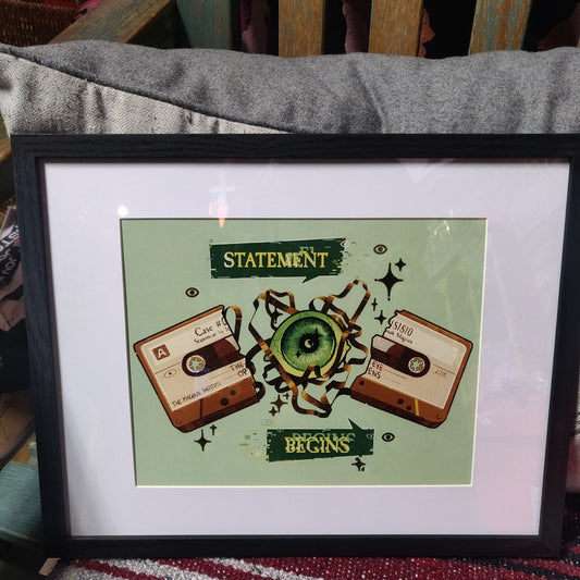 Statement Begins FRAMED PRiNT