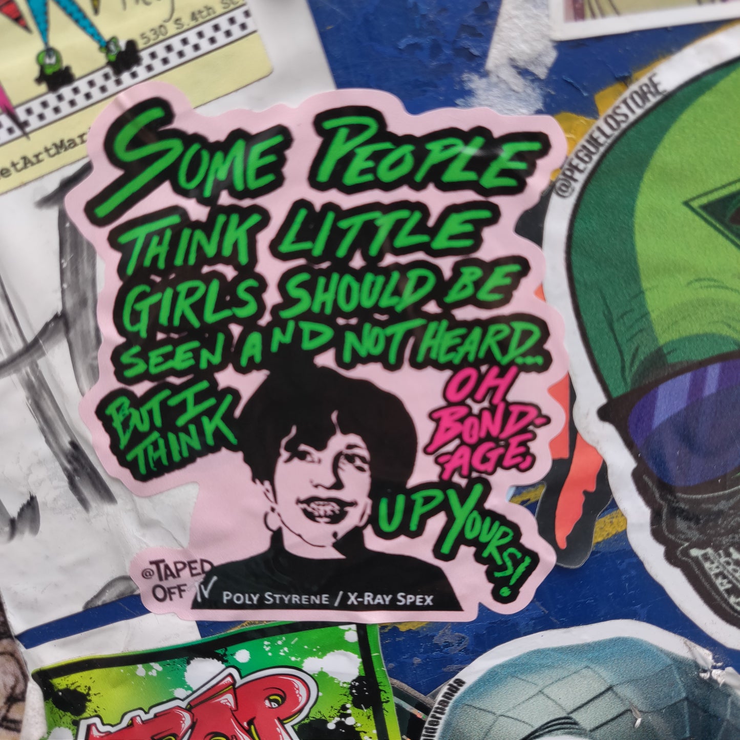 Poly Styrene STiCKER by Taped Off TV