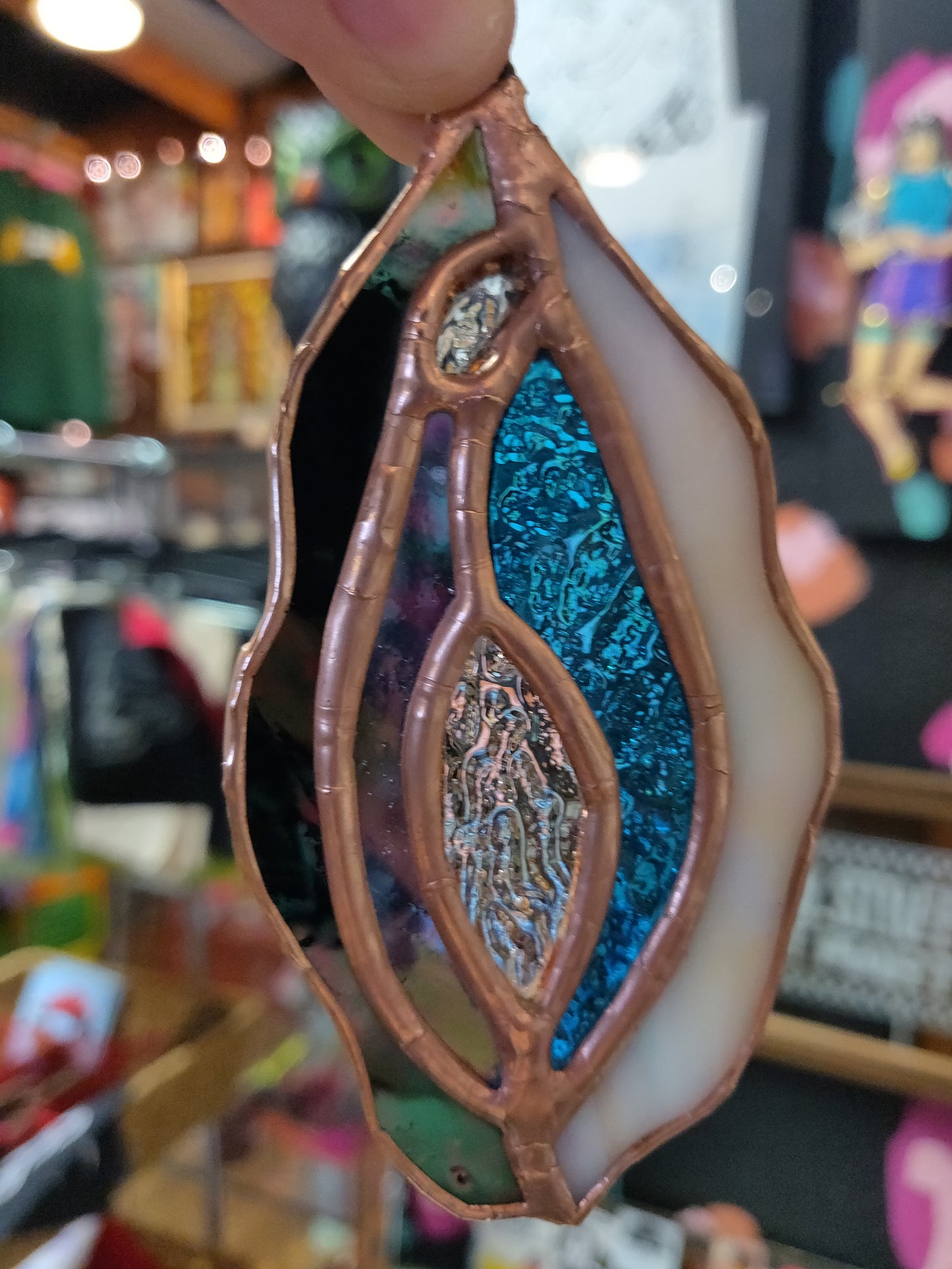 Vulva Stained Glass Sun-catcher Ornament