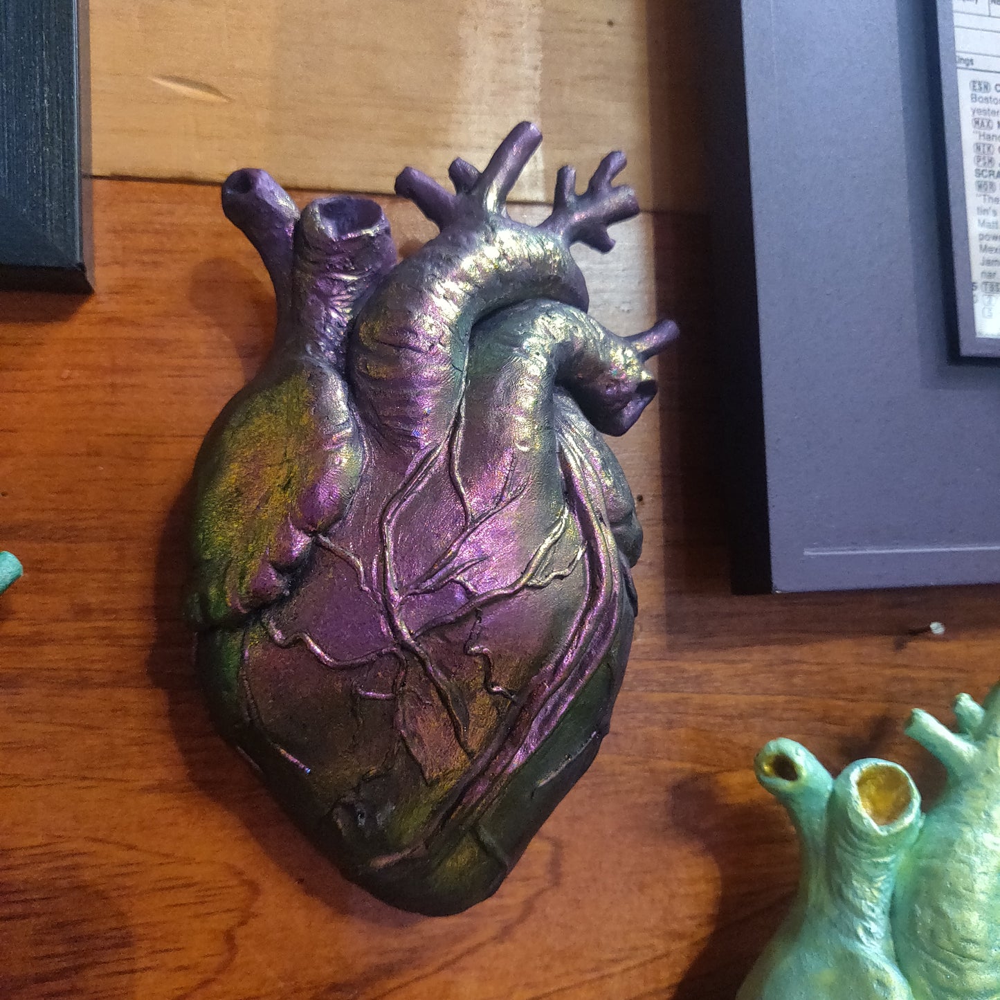 Hand Sculpted Anatomical Heart Wall Hanging
