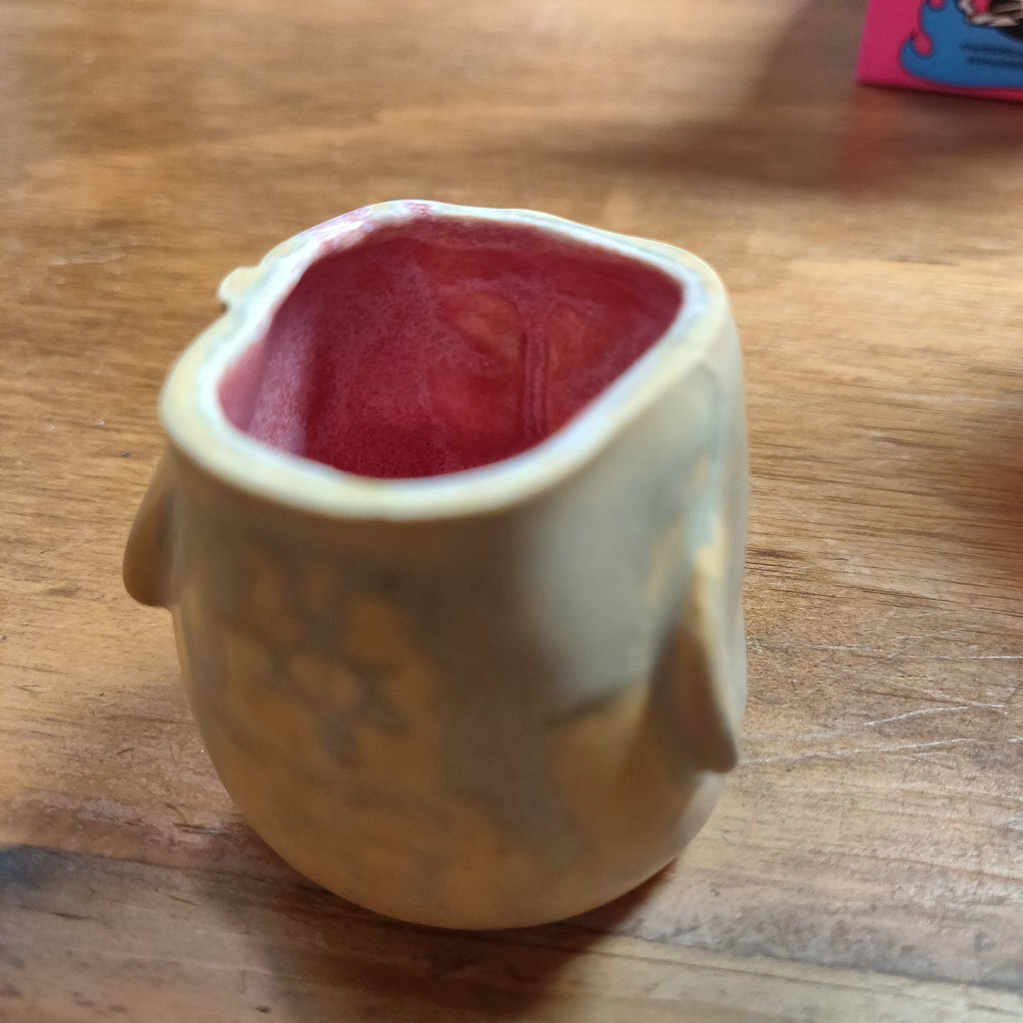 Small Yellow and Pink Ceramic Beeb CUP