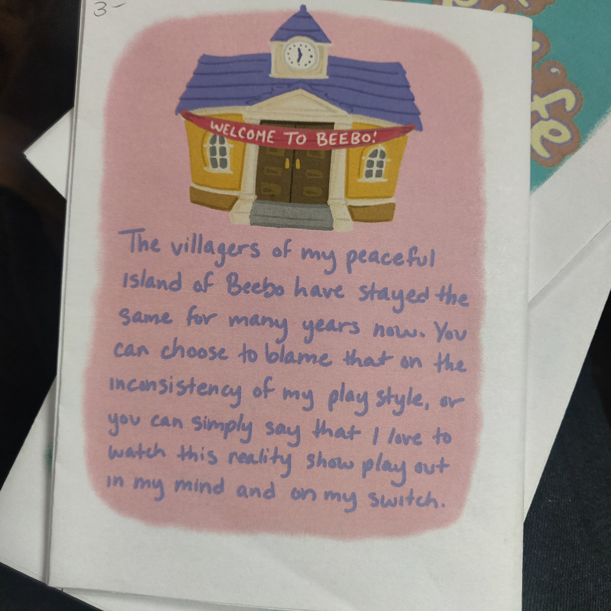 The Secret Life of My Animal Crossing Villagers ZiNE