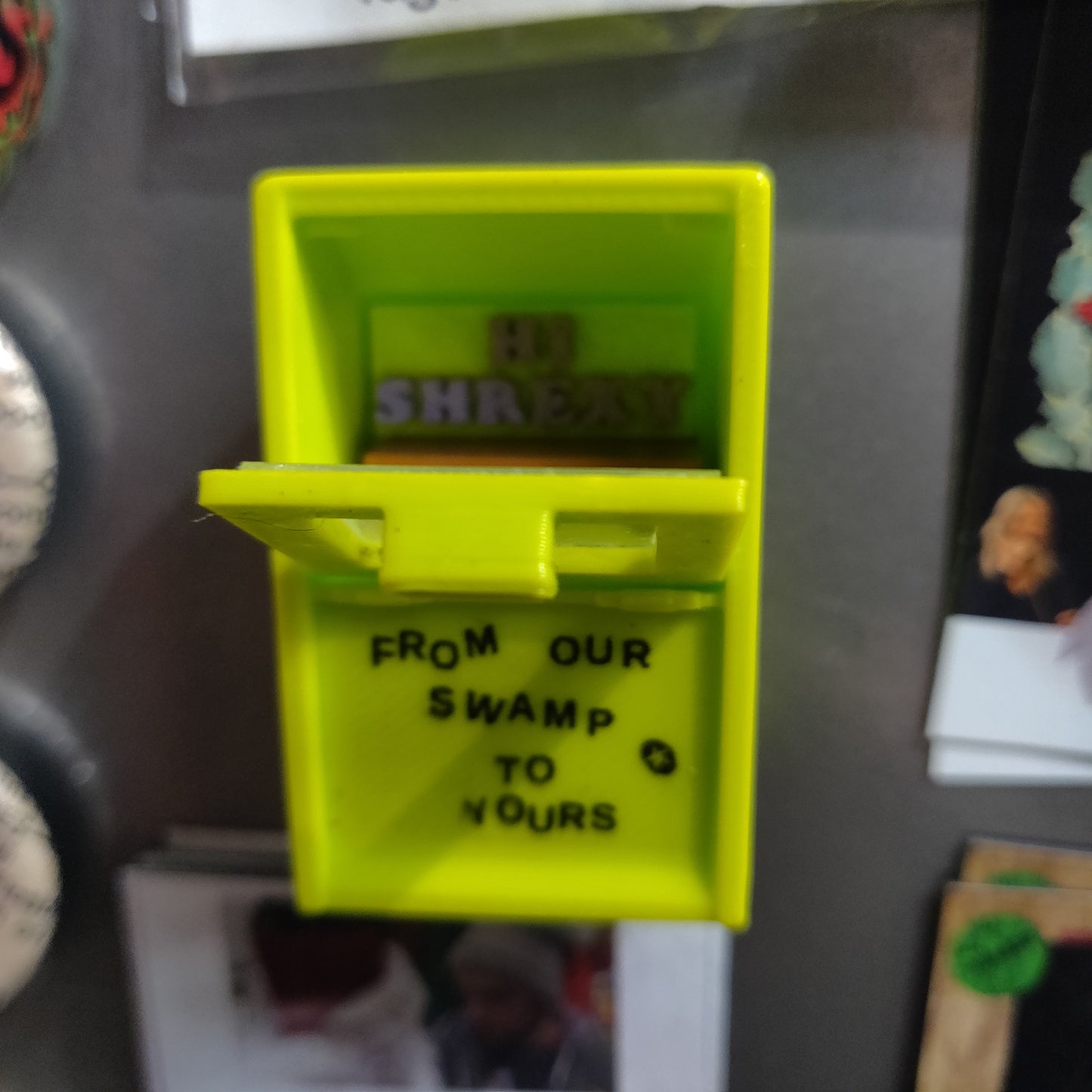 Hi Shrexy Swamp Box MAGNET by Divij