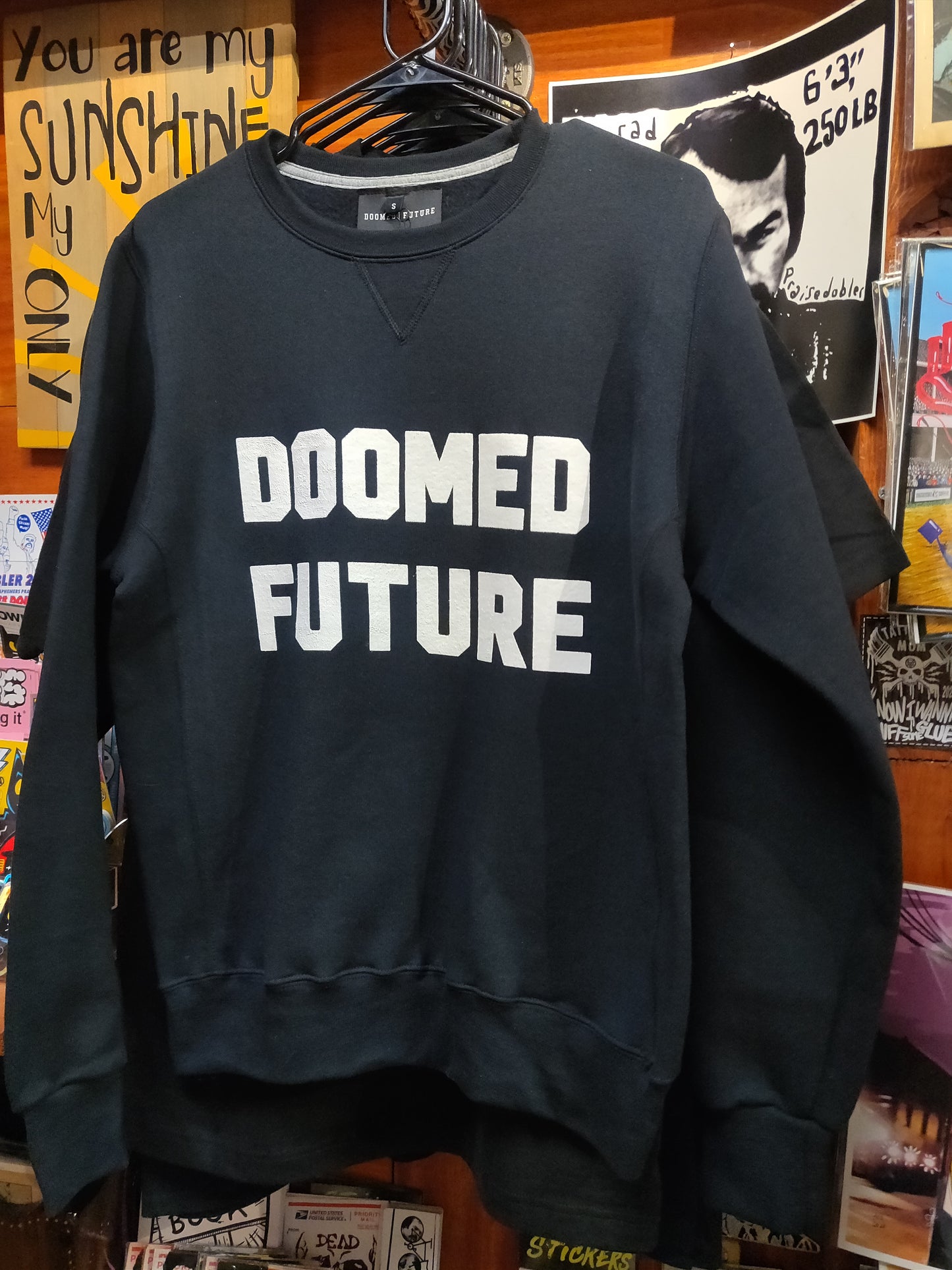 Doomed Future Screen Printed Crew Neck SWEATSHiRT