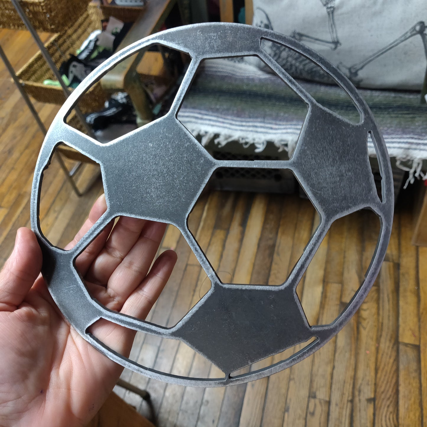 Soccer Ball Metal WALL HANGiNG