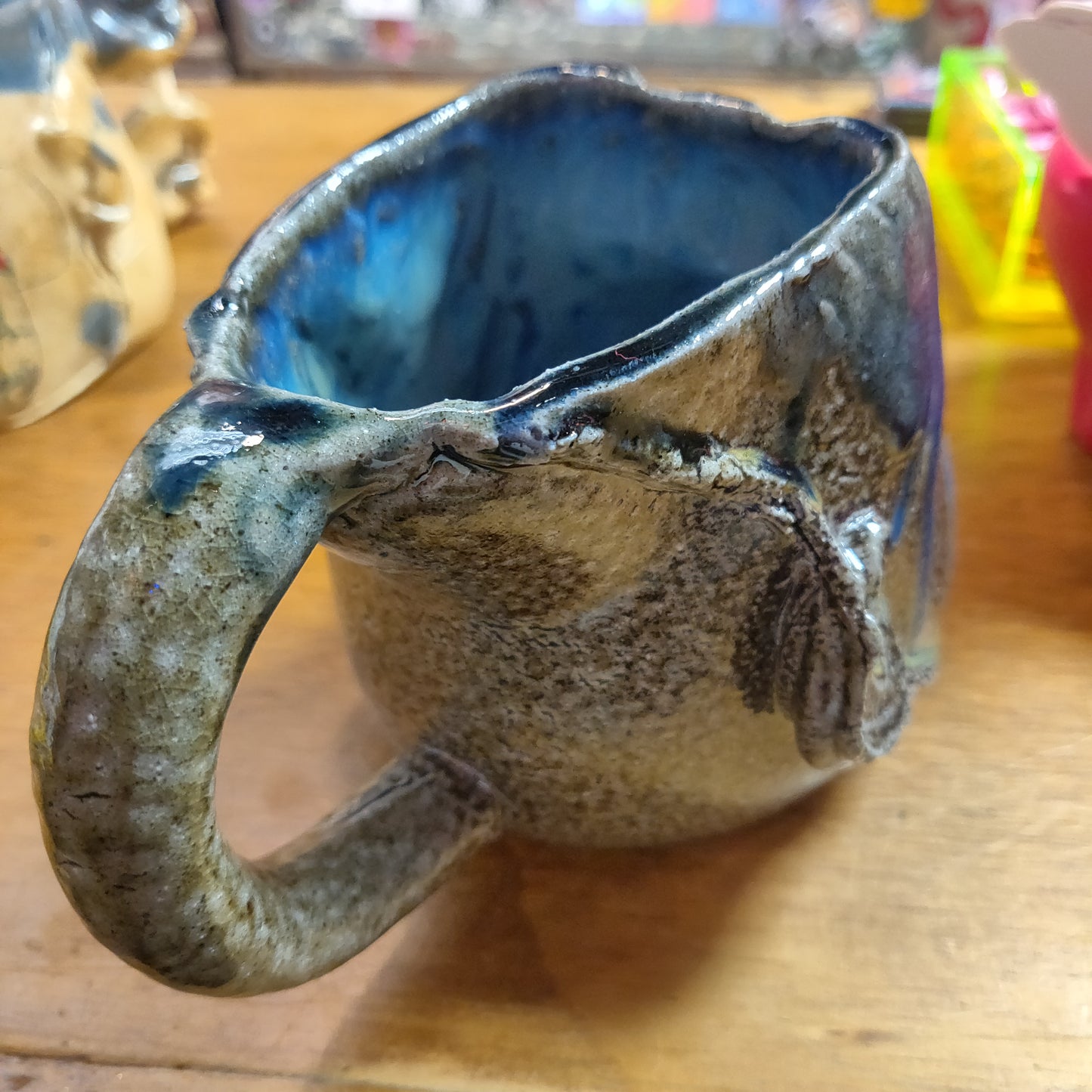 Deep Blue Ceramic Beeb Head MUG