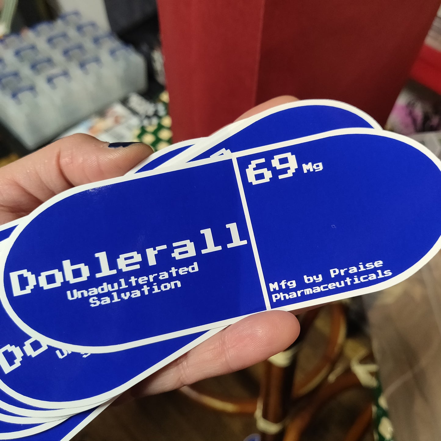 Doblerall Pill STiCKER by Praise Dobler