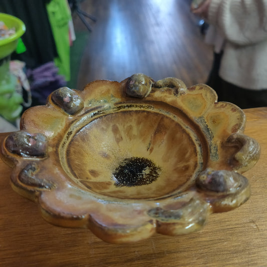 I Am Beeb Parts Ceramic DiSH with raised pedestal base