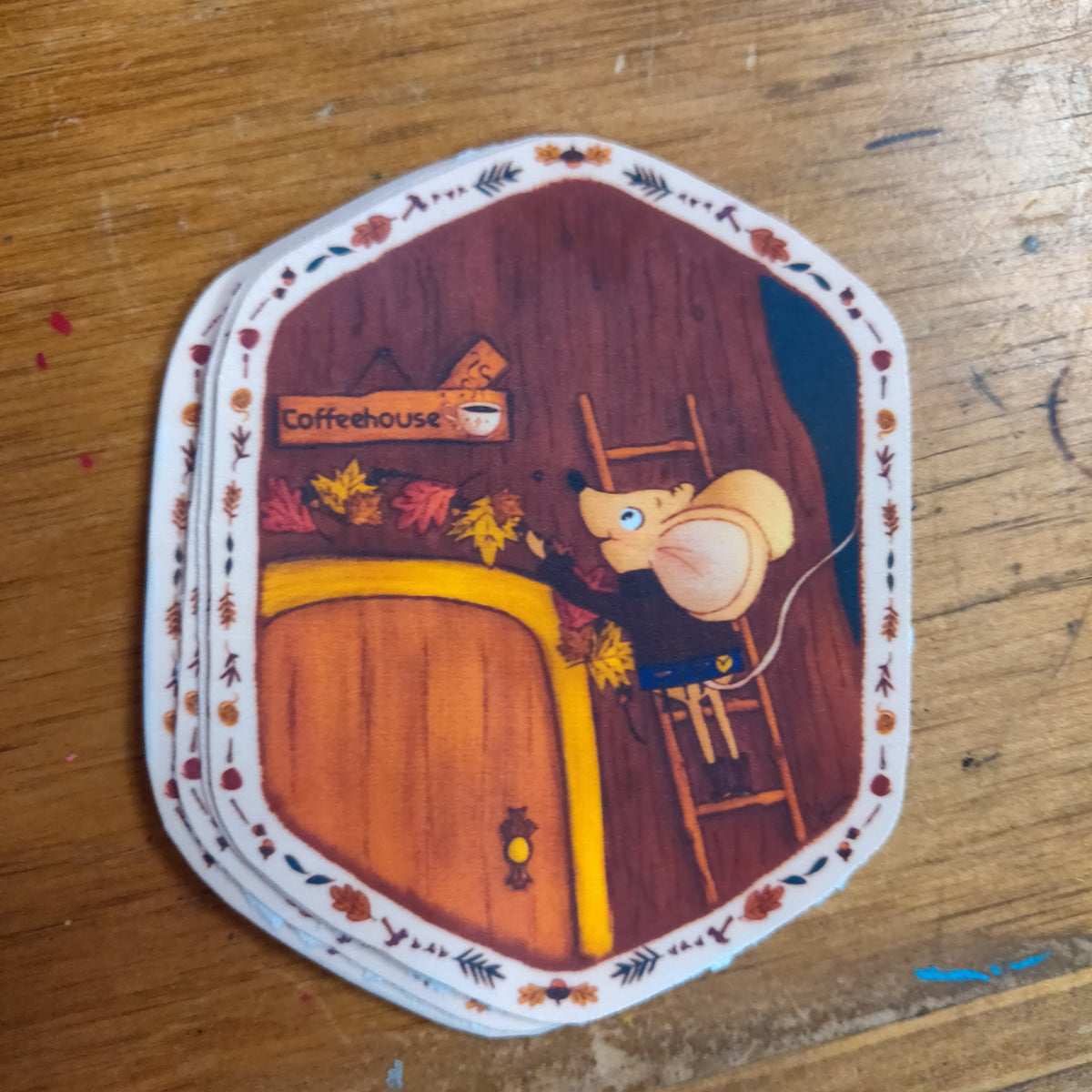 Coffee House Mouse STICKER