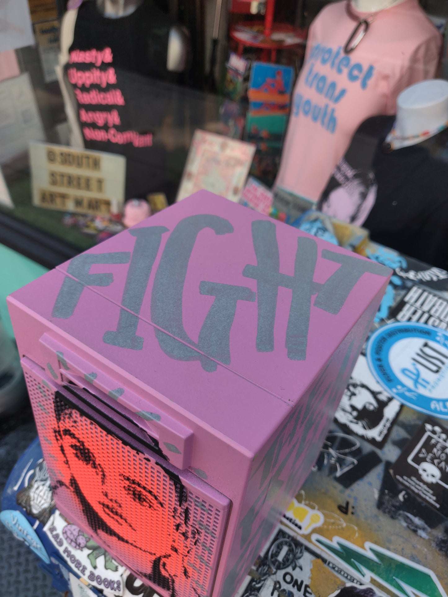 Fight The Real Enemy Sinéad Speaker WALL / SHELF ART by Taped Off TV