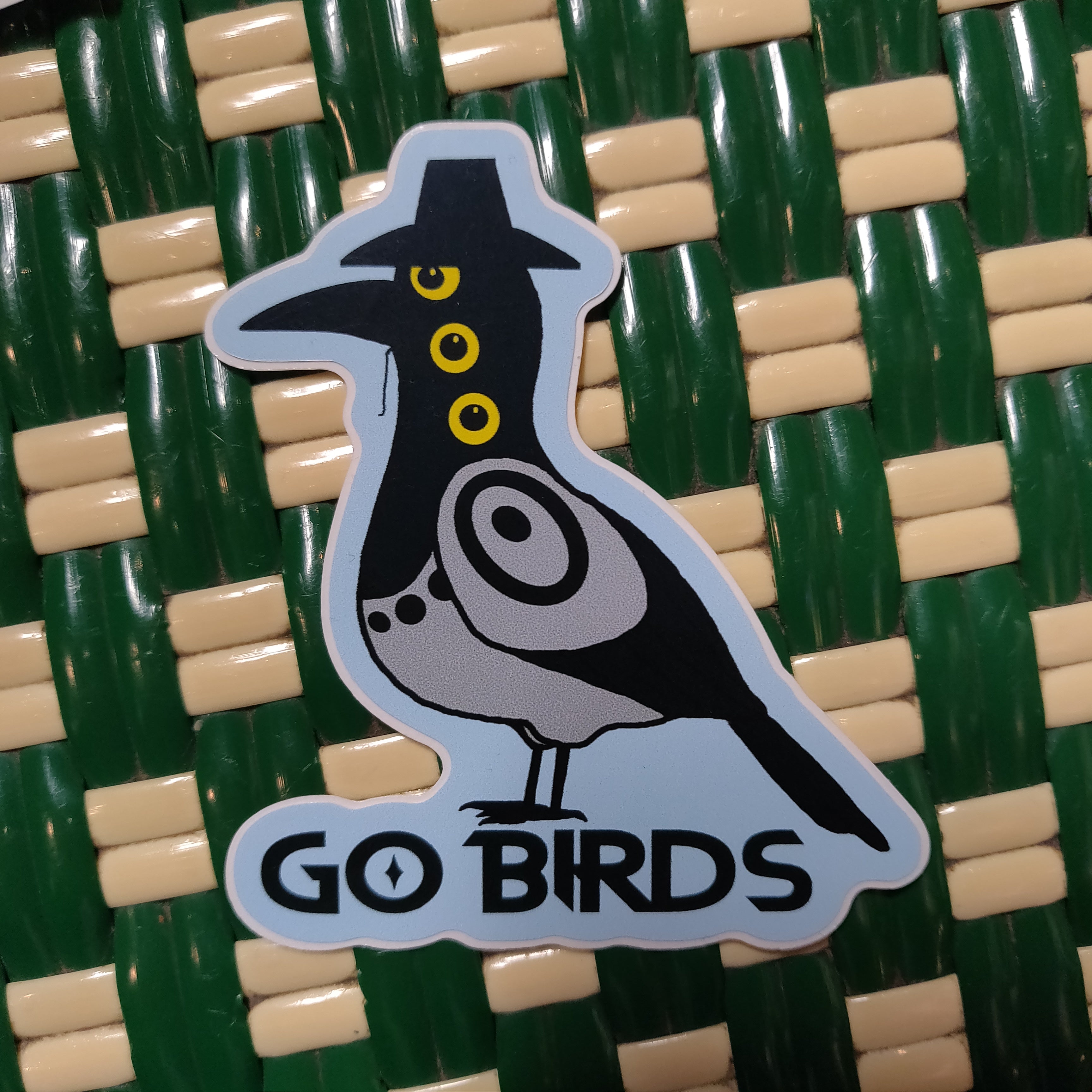 Go Birds Magpie STiCKER – SouthStreetArtMart