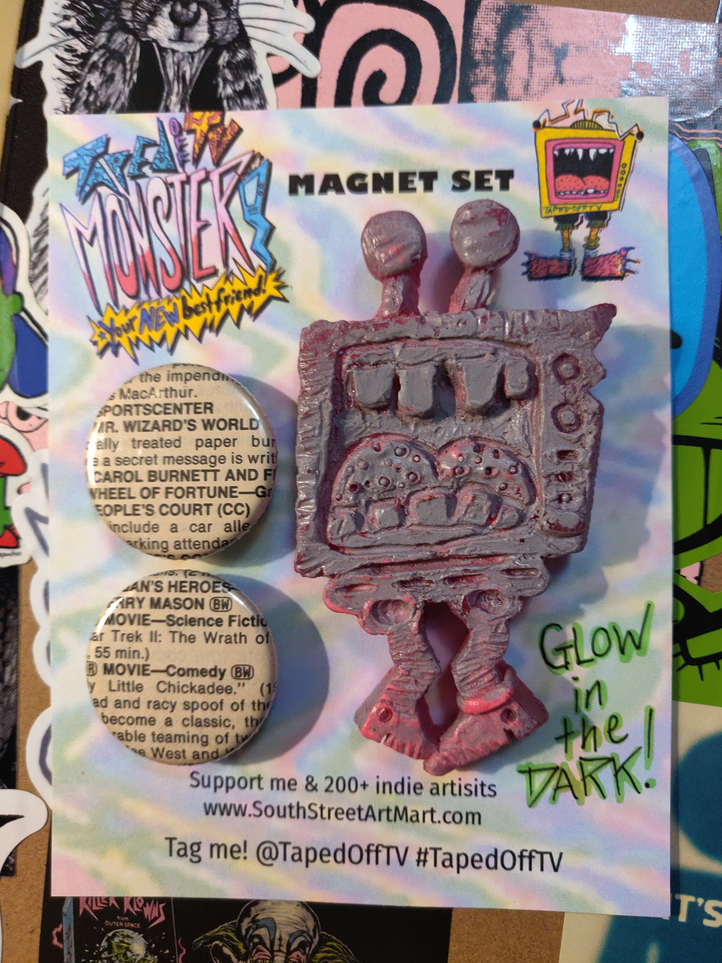 ~ Taped Off TV Monster Pals MAGNET SET ~ Series 01, Version 2.0