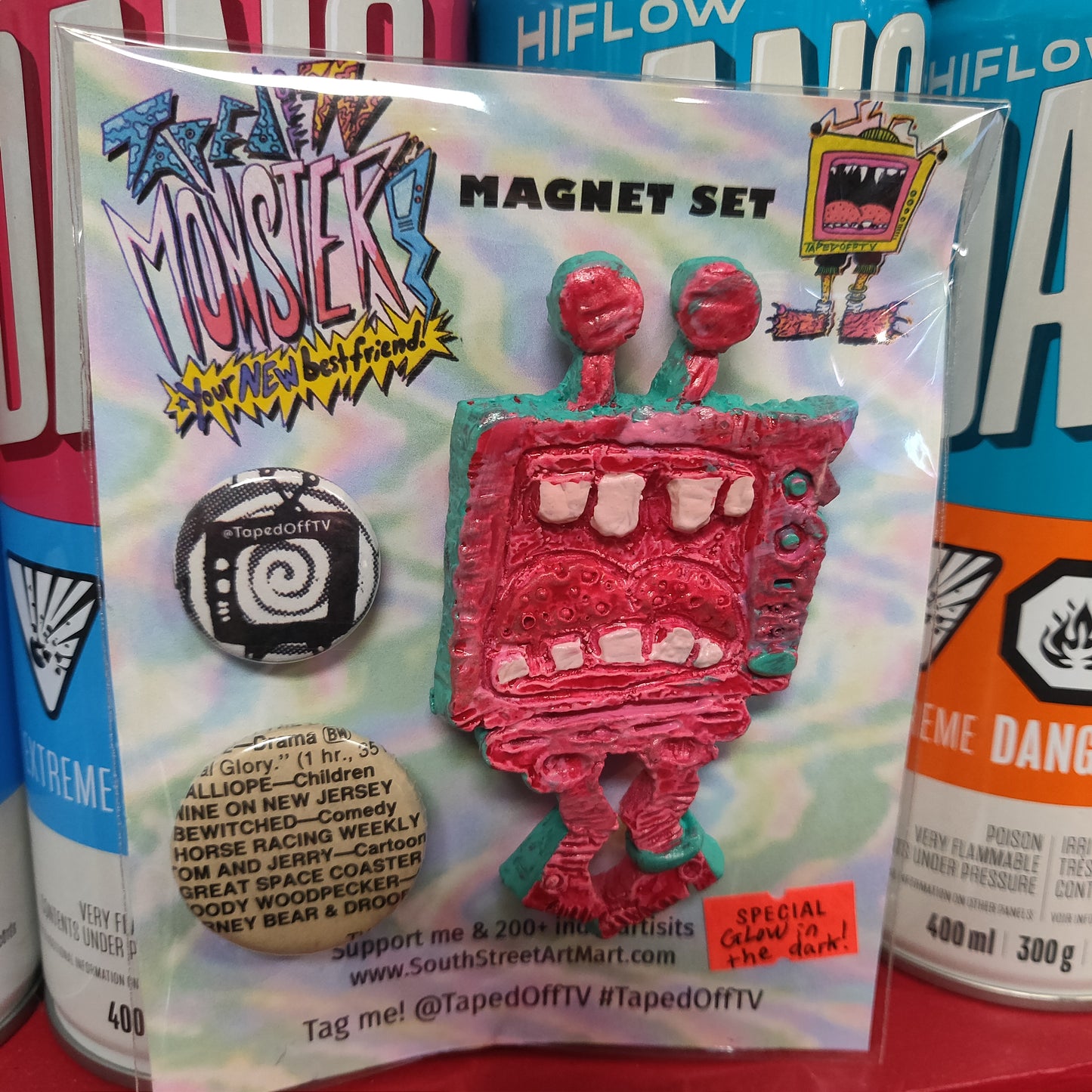 ~ Taped Off TV Monster Pals MAGNET SET ~ Series 01, Version 2.0