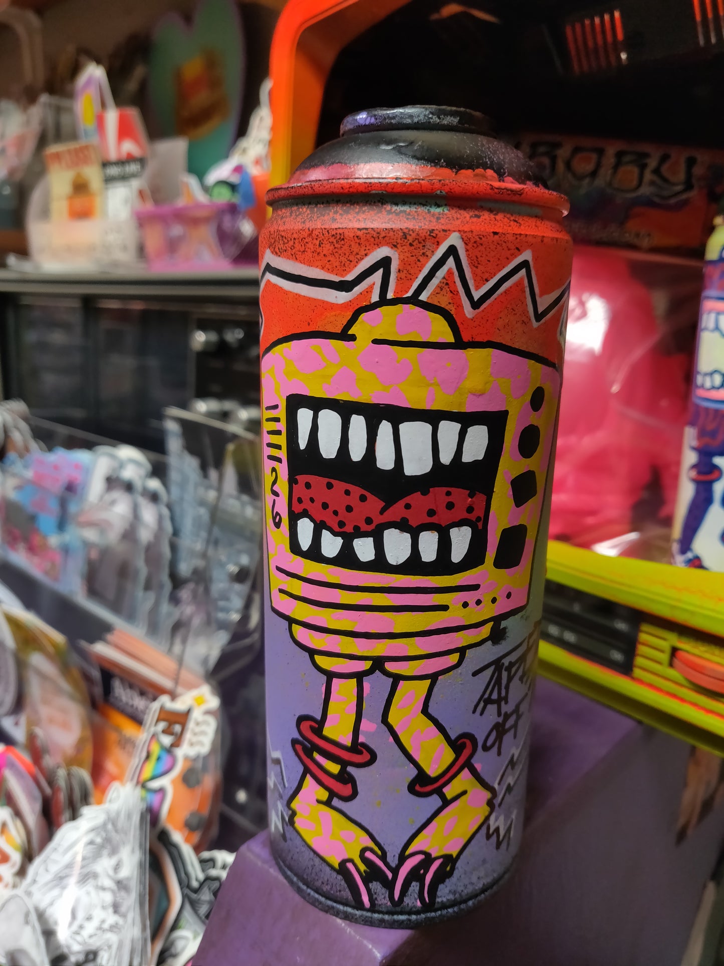 TV Monster Spray Paint Cans by @TapedOffTV