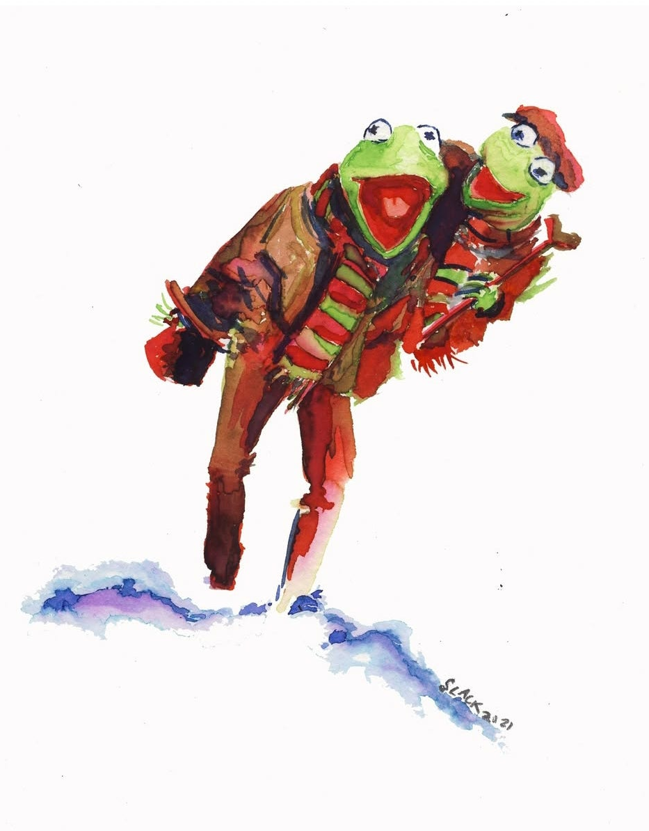 A Frog Carol 5x7" PRiNT by Doug Slack
