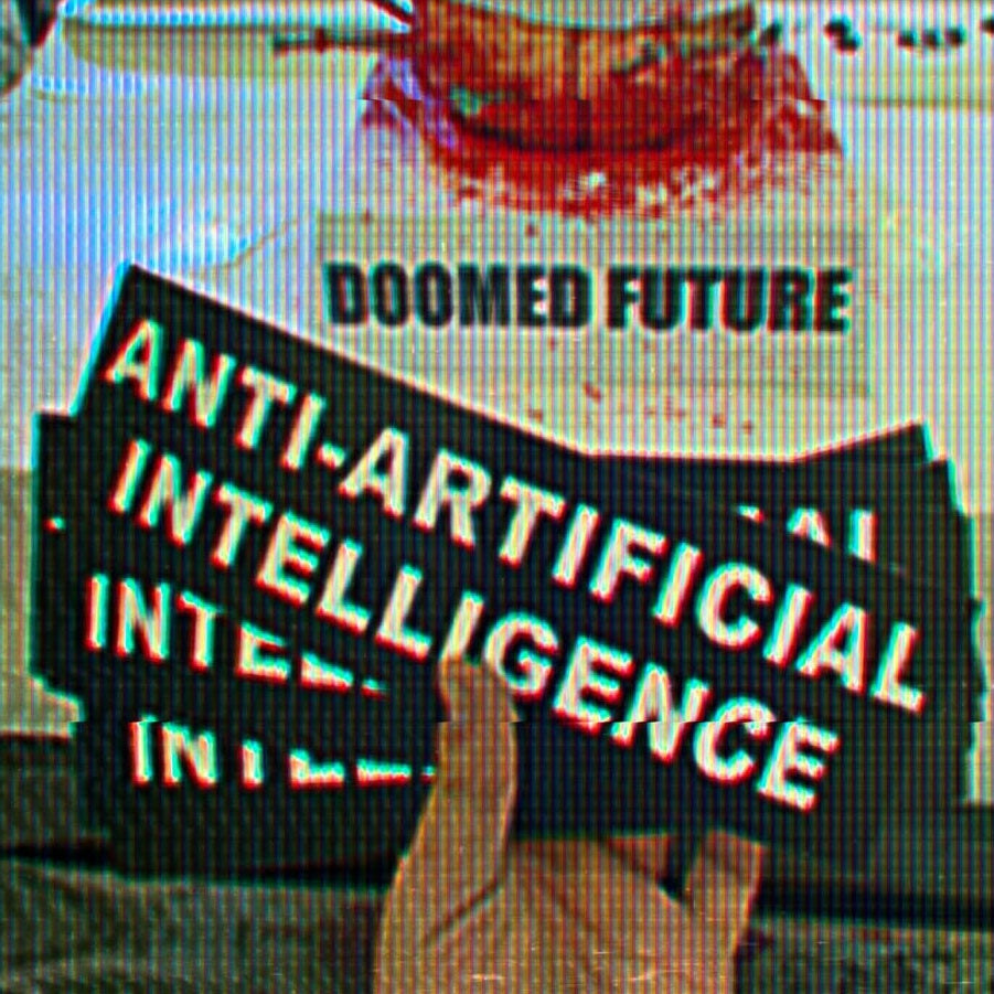 Anti-Artificial Intelligence XL Bumper STiCKER