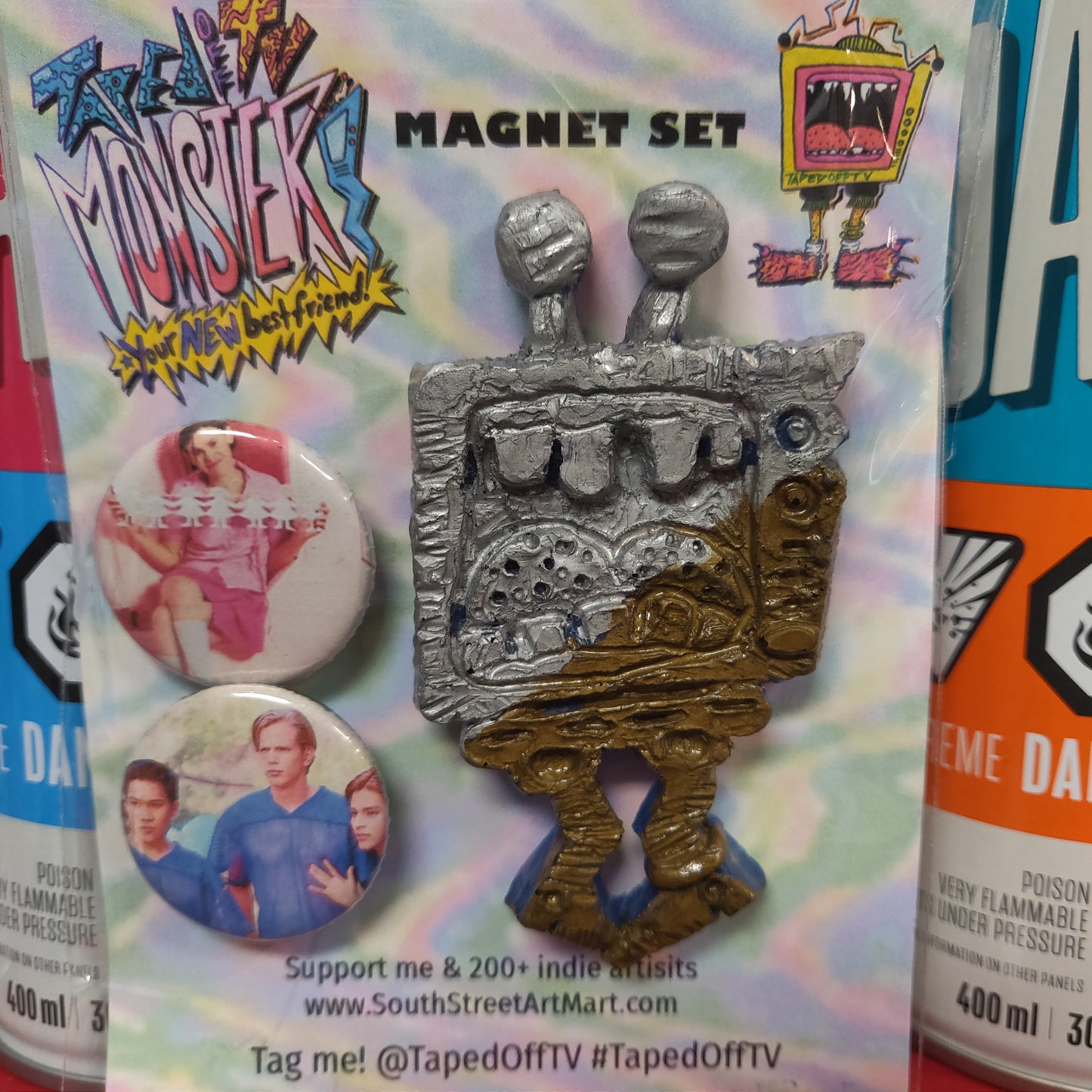 ~ Taped Off TV Monster Pals MAGNET SET ~ Series 01, Version 2.0