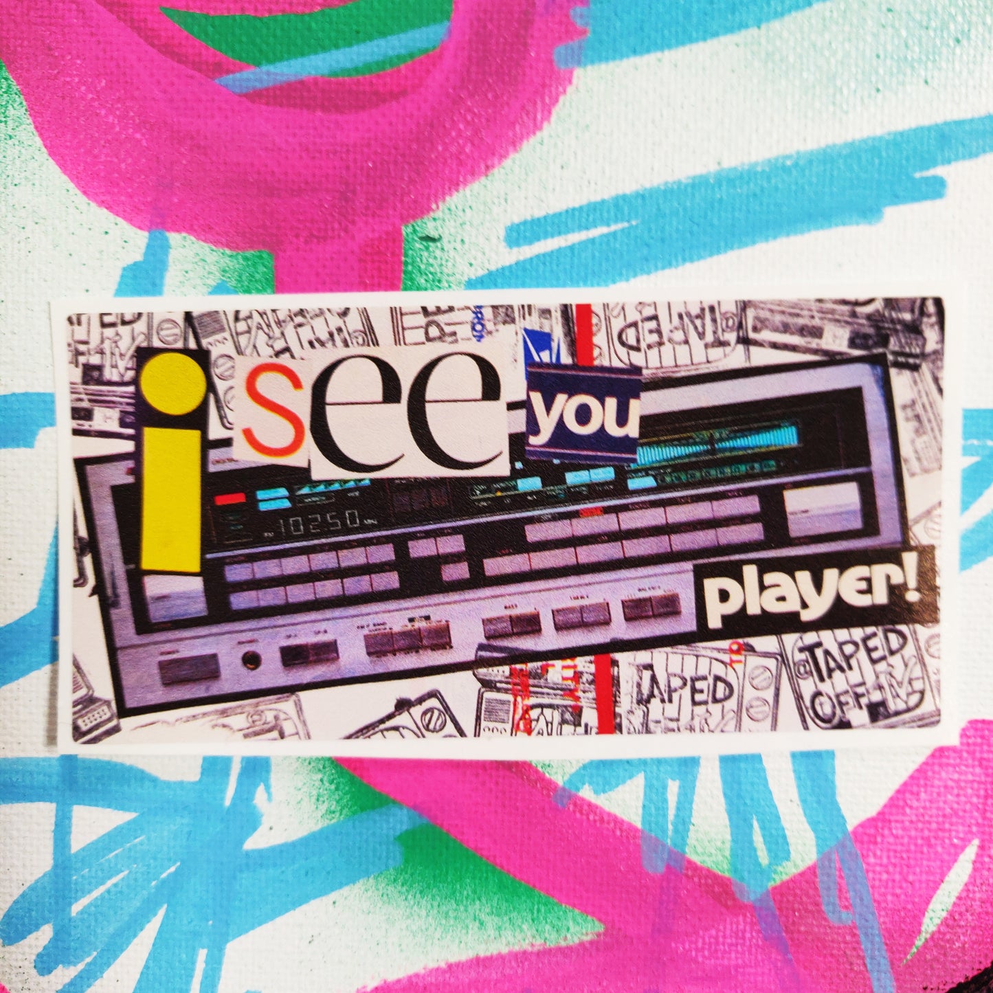 I See You Player! Collage STiCKER @TapedOffTV