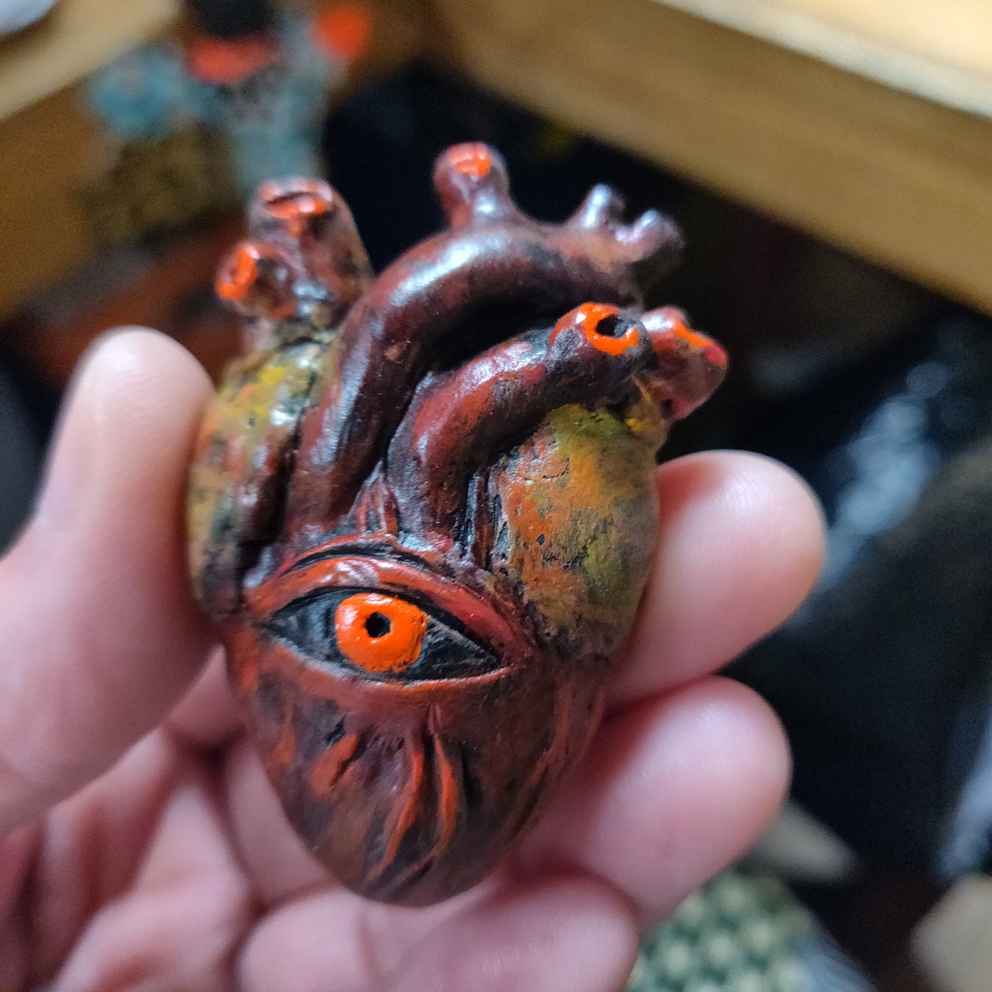 Anatomical Heart Hand-sculpted PiNS / BROOCH