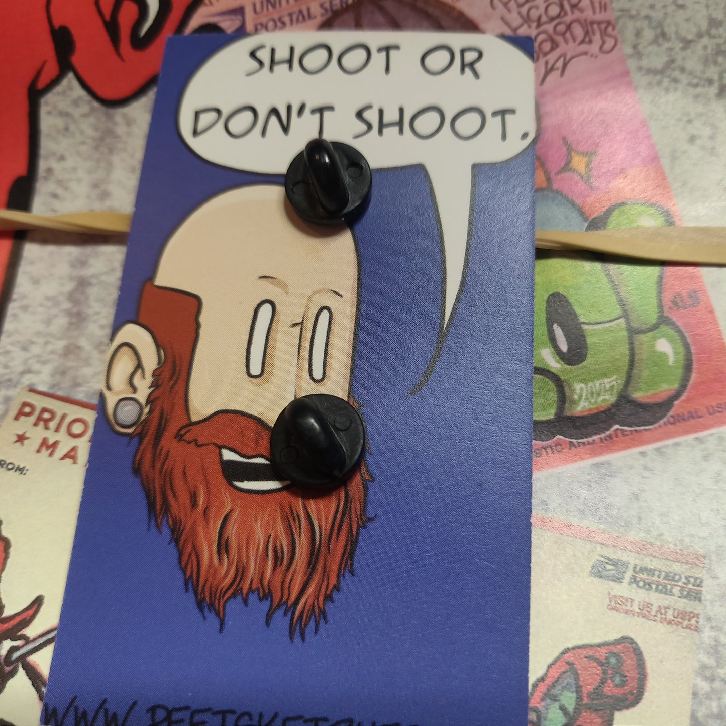 Camus ENAMEL PiN by Monster Bloodbath