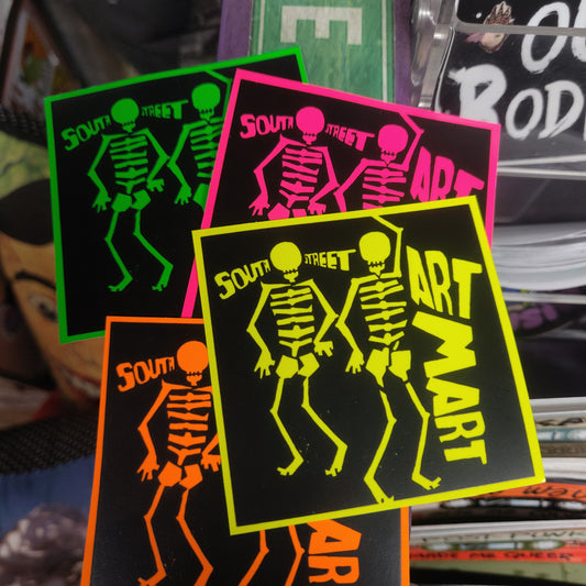 Art Mart Neon Skeletons STiCKER