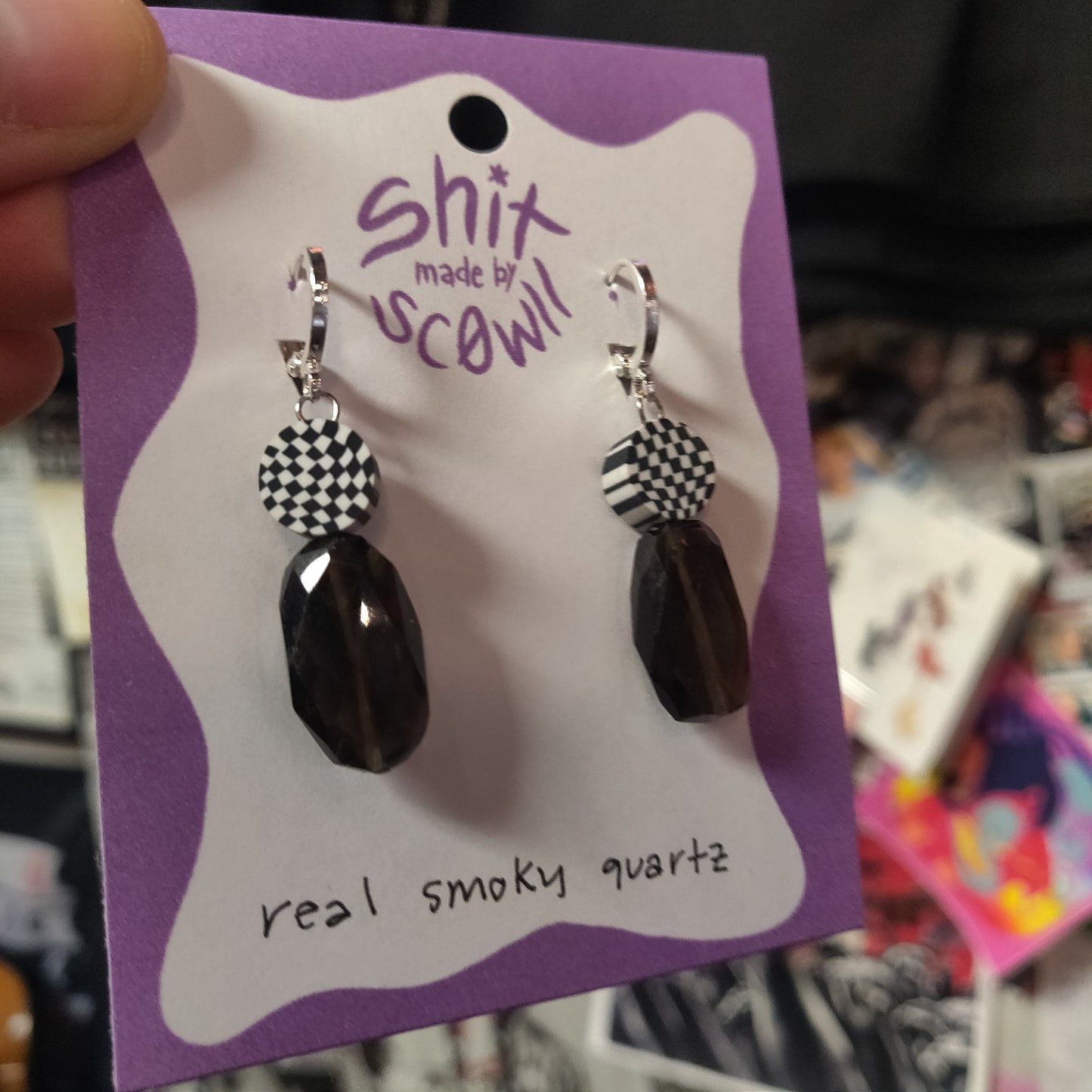 Real Smoky Quartz EARRiNGS