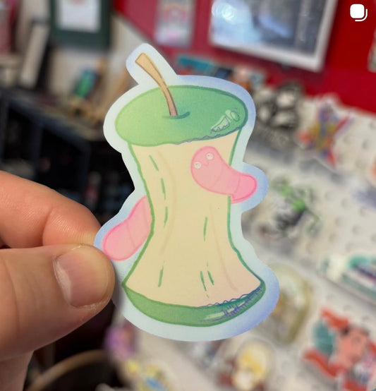 Worm & Apple STiCKER