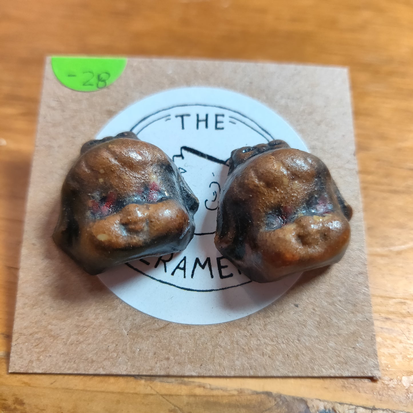 Ceramic Beeb Head EARRiNGS by The Ceramery