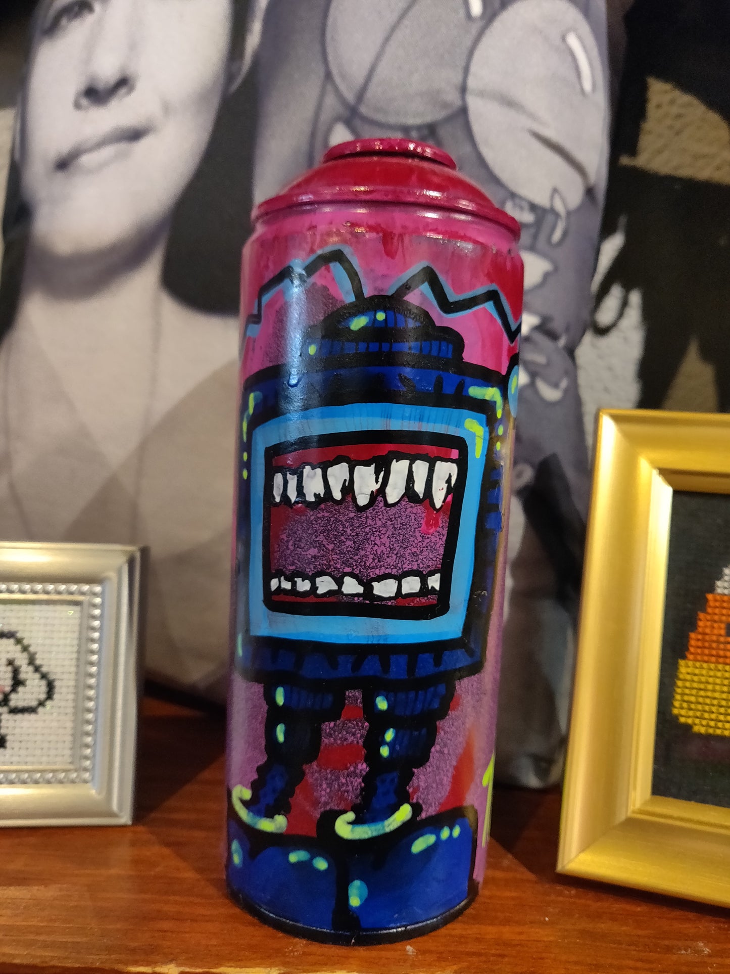 TV Monster Spray Paint Cans by @TapedOffTV