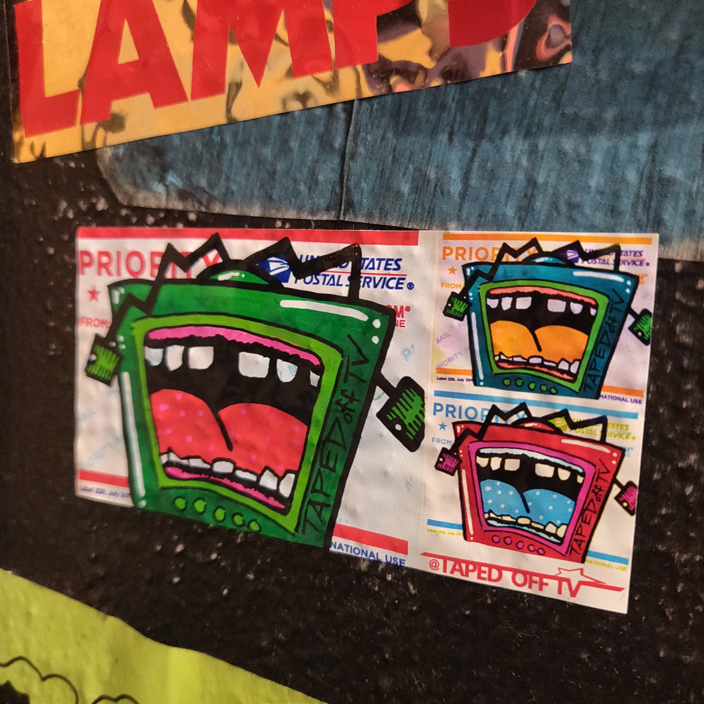 TV Monsters STiCKER by Taped Off TV