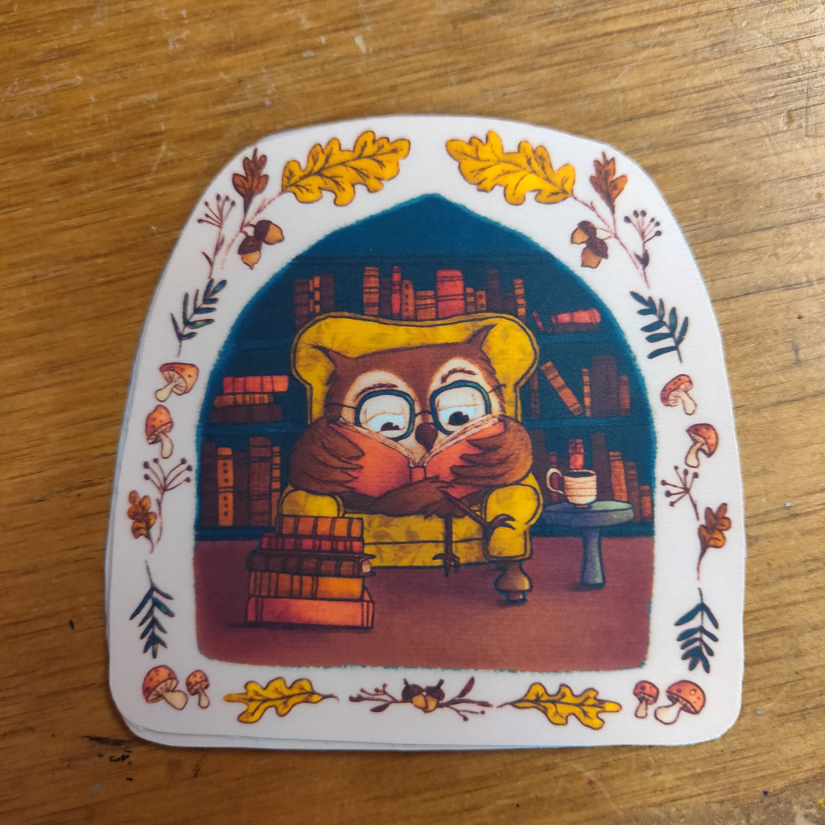 Bookish Owl STICKER