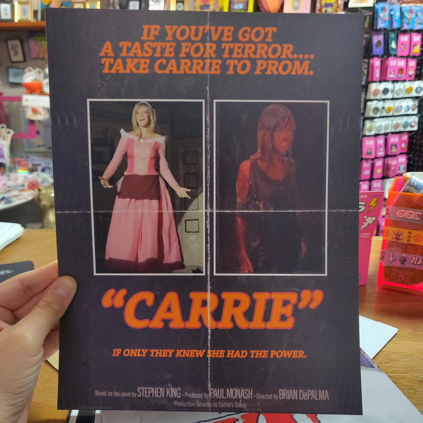 Carrie Sunny Horror Parody POSTER PRiNT