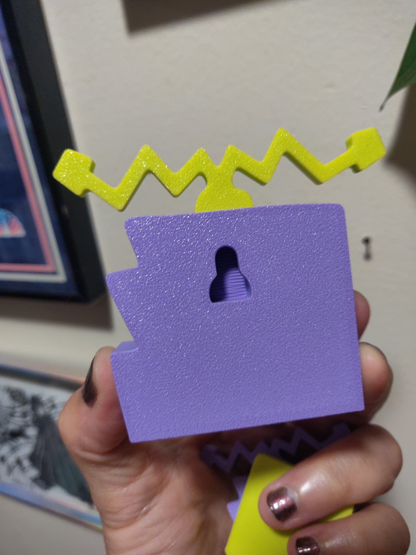 3D Taped Off TV Monster WALL HANGiNG / Shelf Art