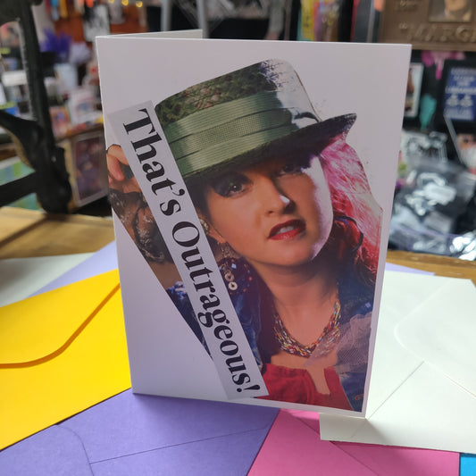 That's Outrageous! Collage Blank GREETiNG CARD