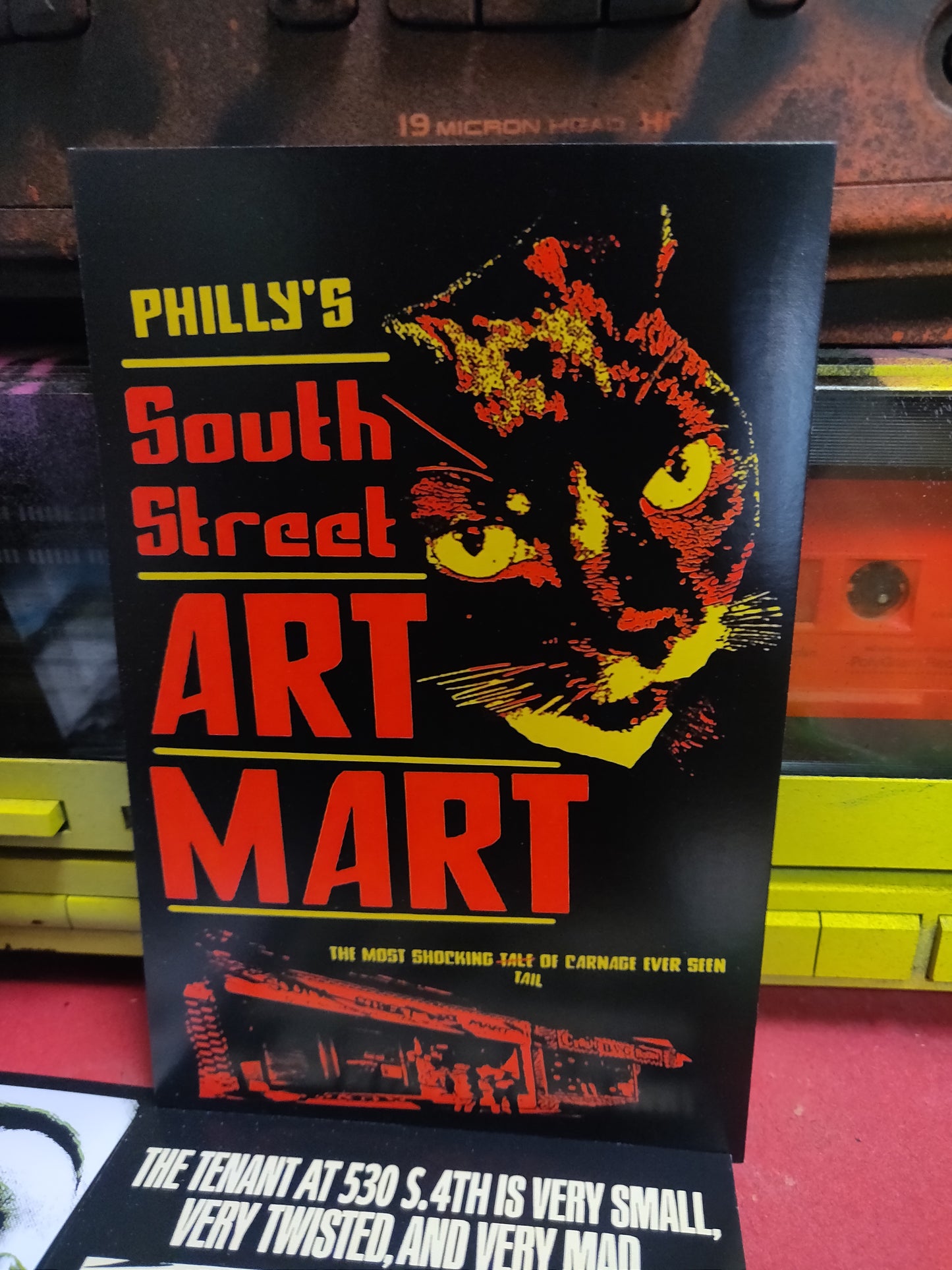 Nova Cat Horror Movie Mashup POSTCARDS