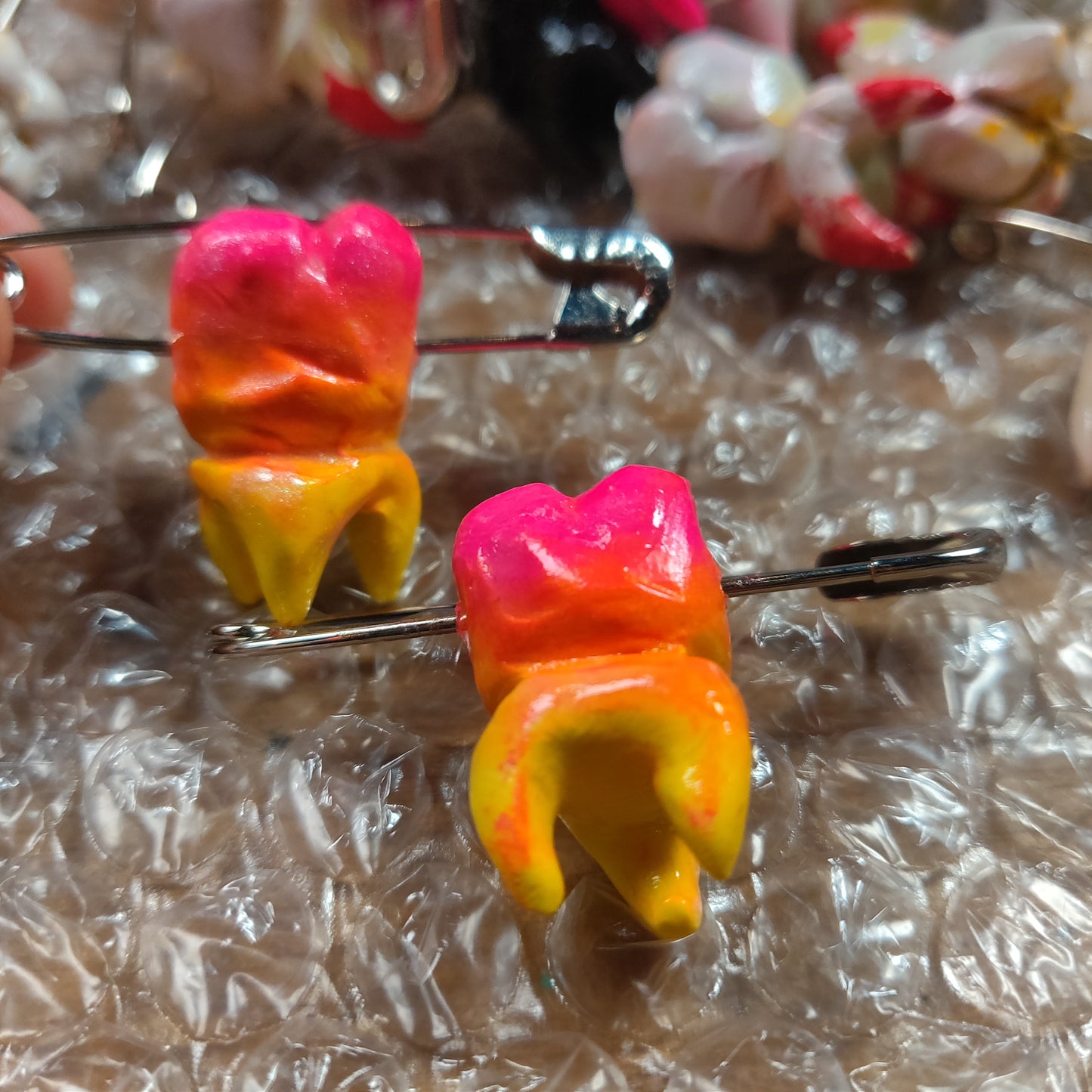 Handmade TOOTH PiNS & Pendants by Giles Crawford