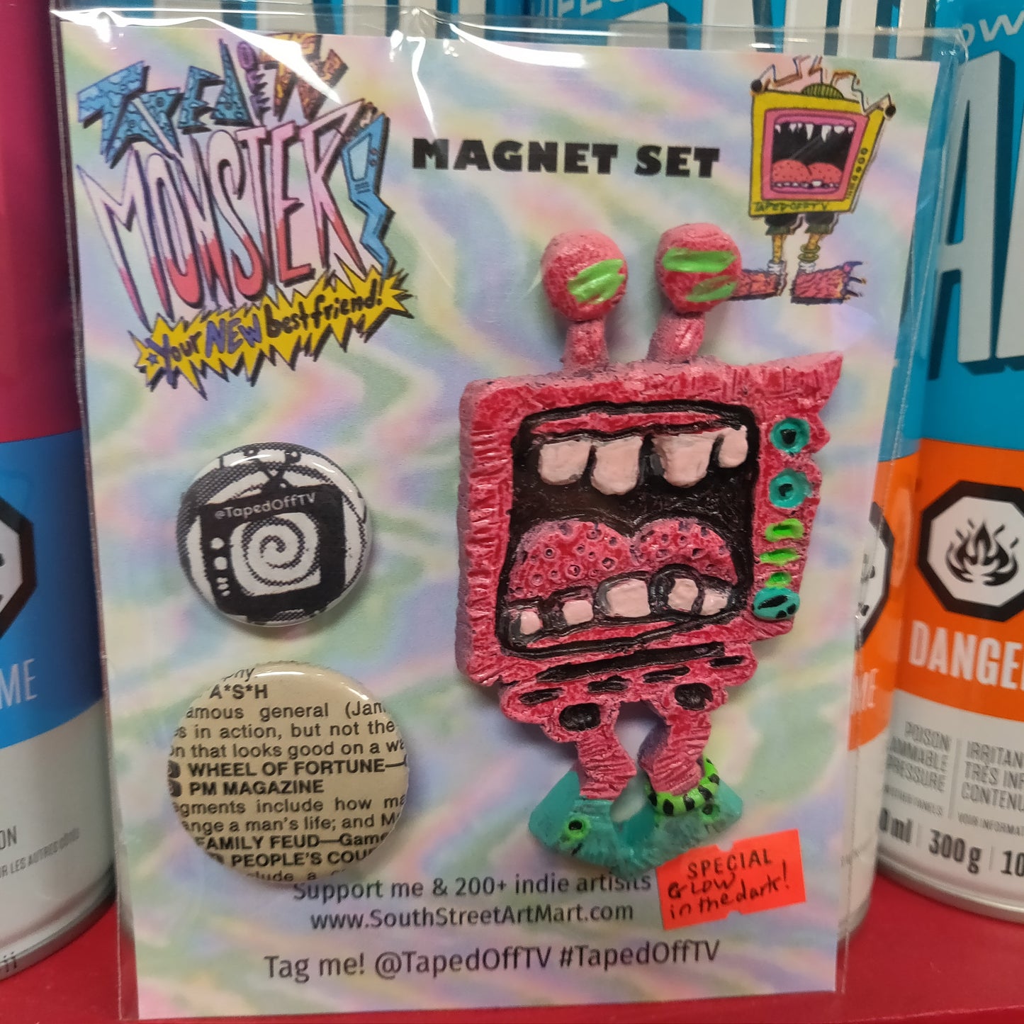 ~ Taped Off TV Monster Pals MAGNET SET ~ Series 01, Version 2.0