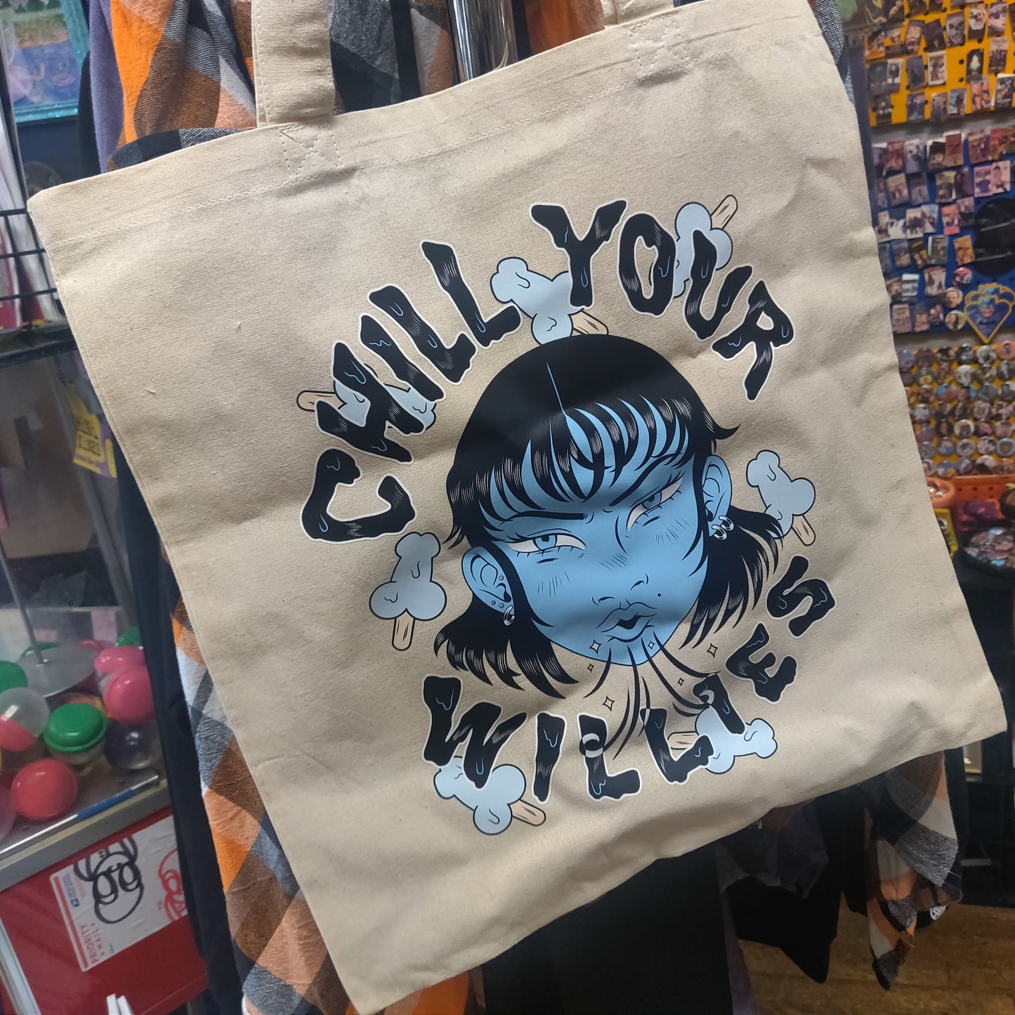 Chill Your Willies TOTE BAG