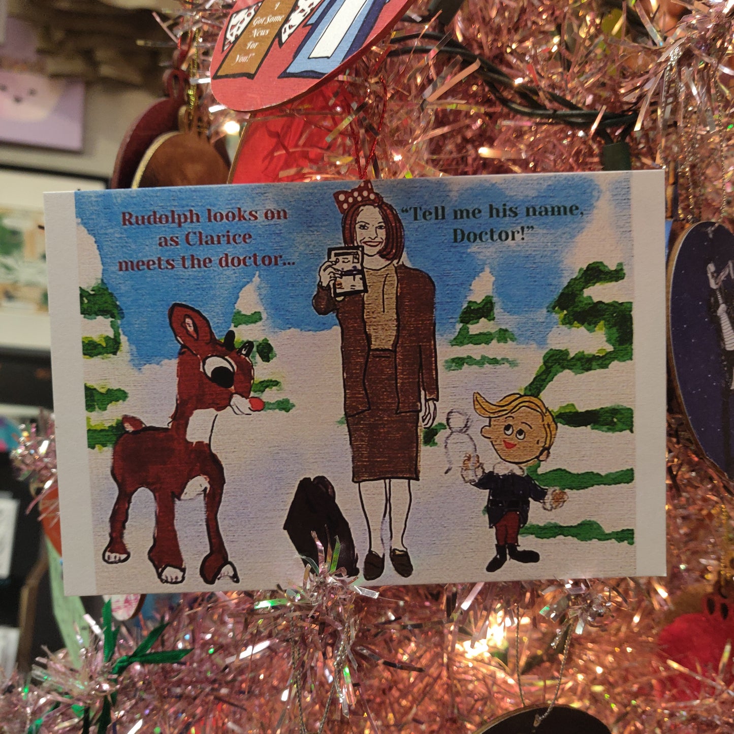 Rudolph and Clarice POSTCARD