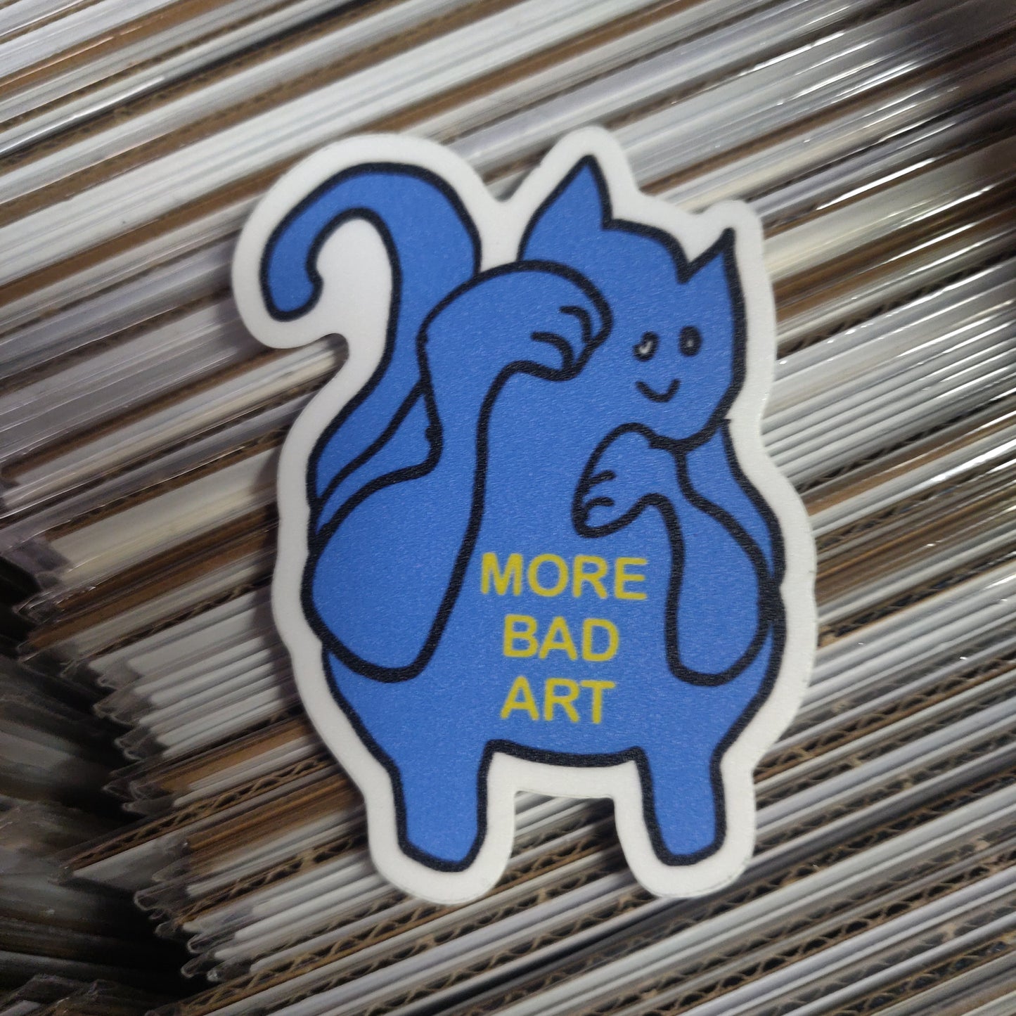 More Bad Art Cat STiCKER by Soop