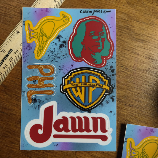 Philly Jawn STiCKER SHEET