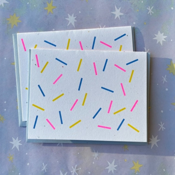 Sprinkles Riso Print GREETING CARD