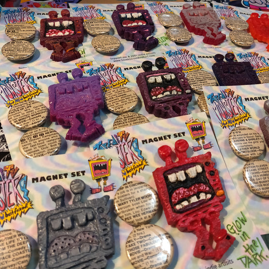 ~ Taped Off TV Monster Pals MAGNET SET ~ Series 01, Version 2.0