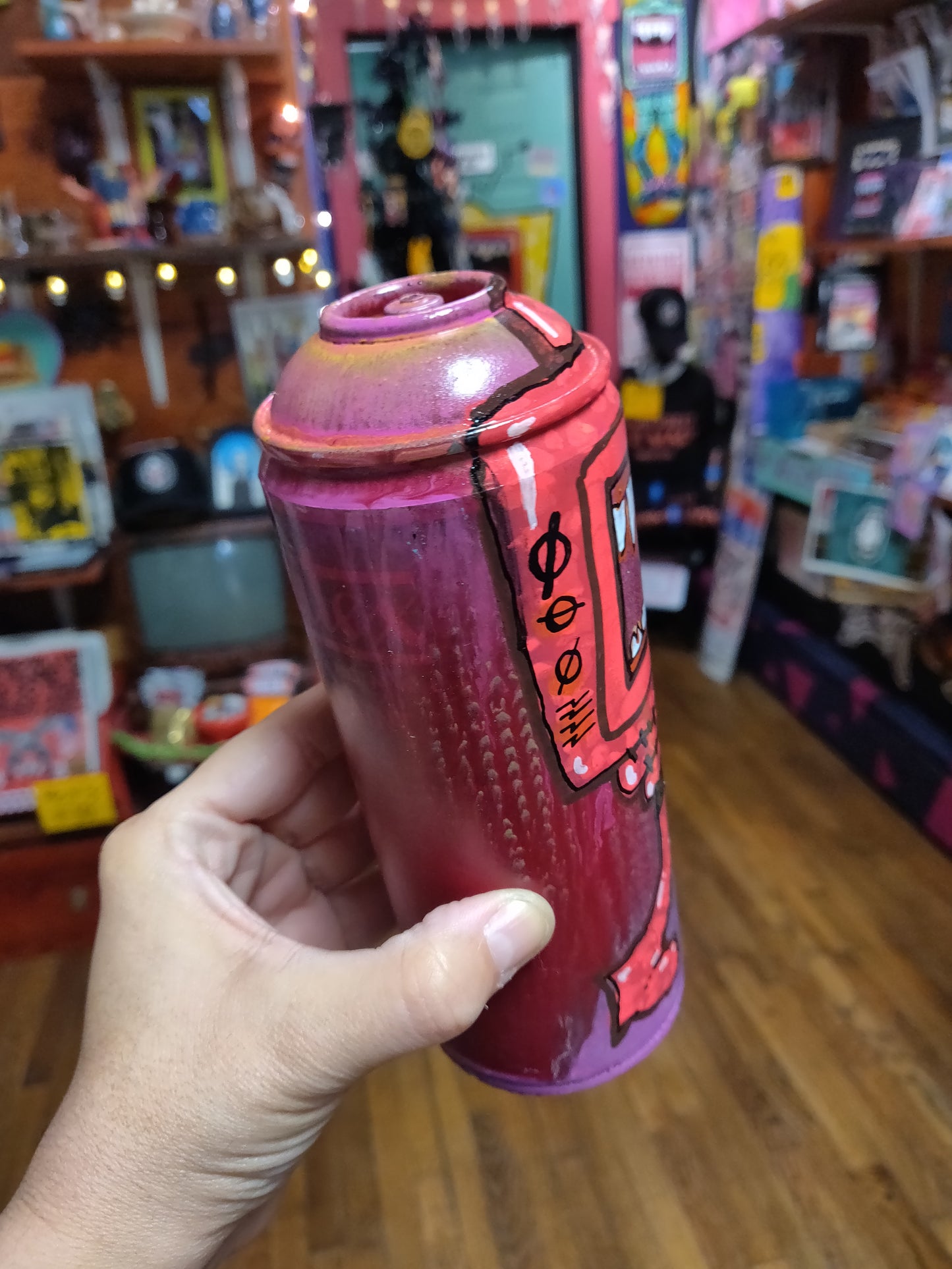 TV Monster Spray Paint Cans by @TapedOffTV